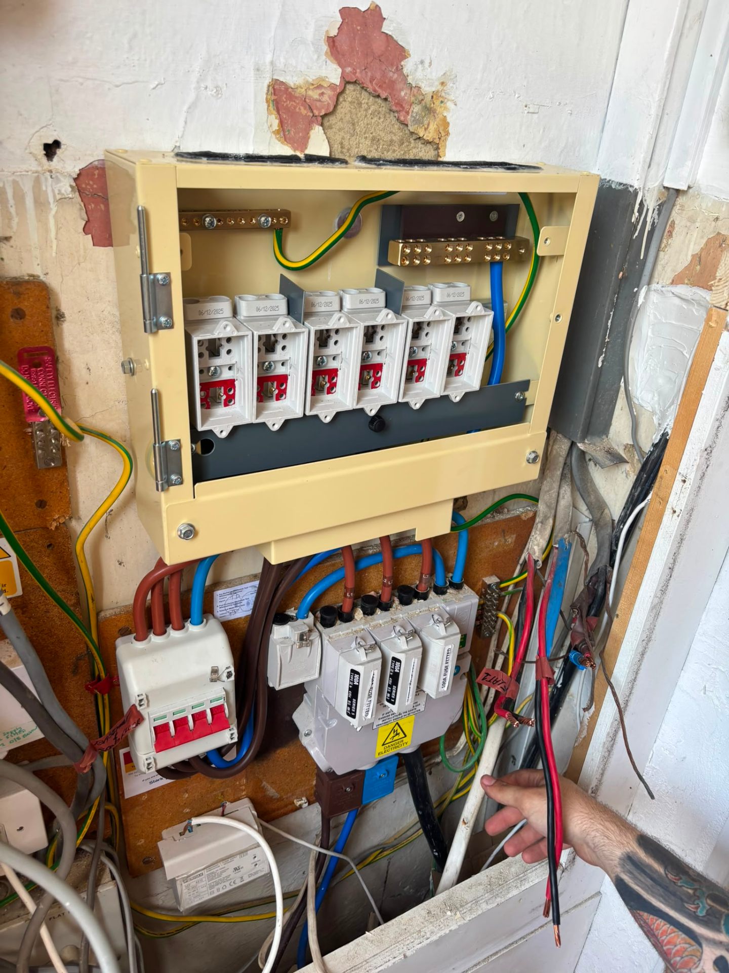 Completed communal fuse board upgrade