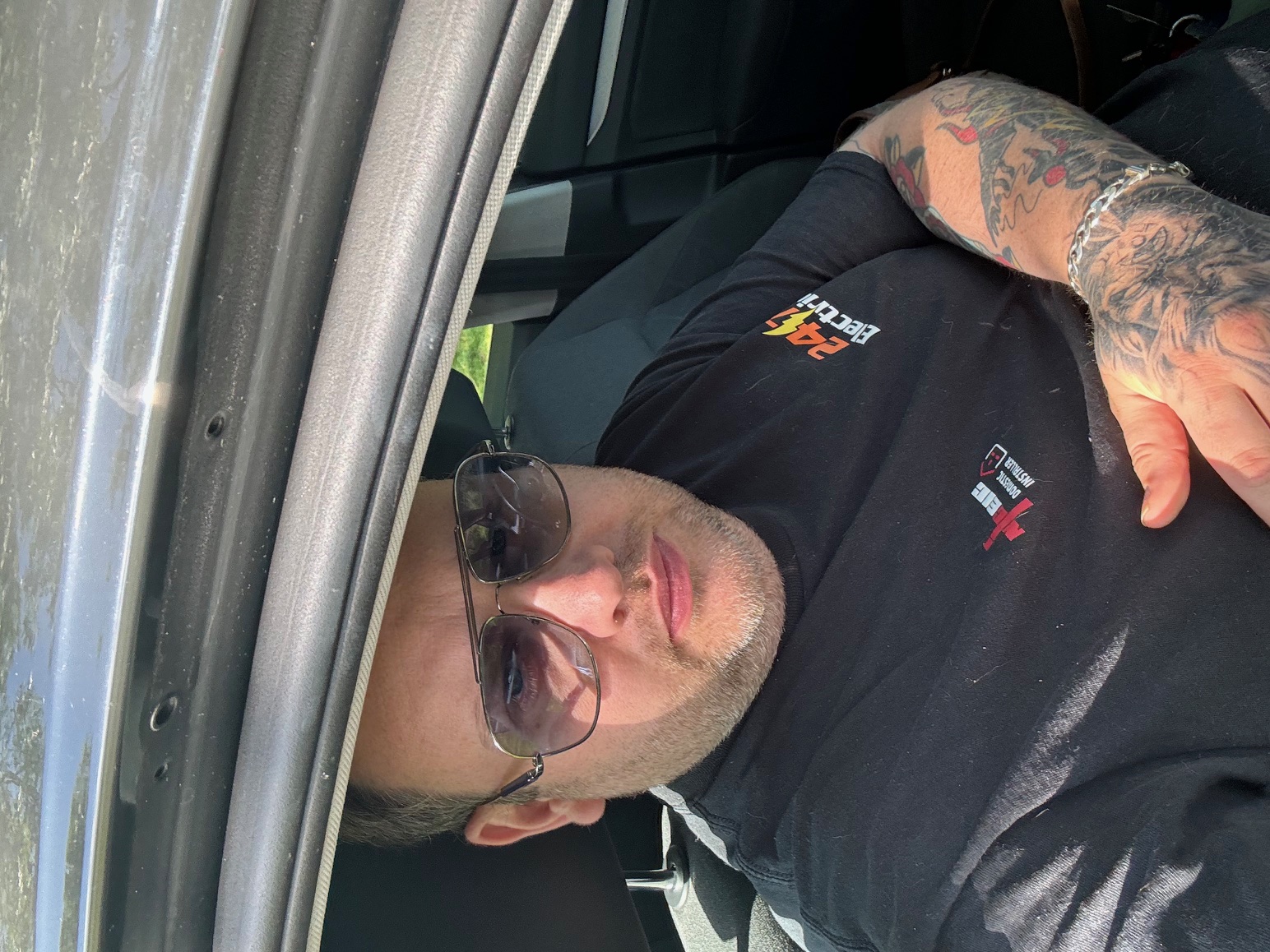 Engineer portrait at customer property