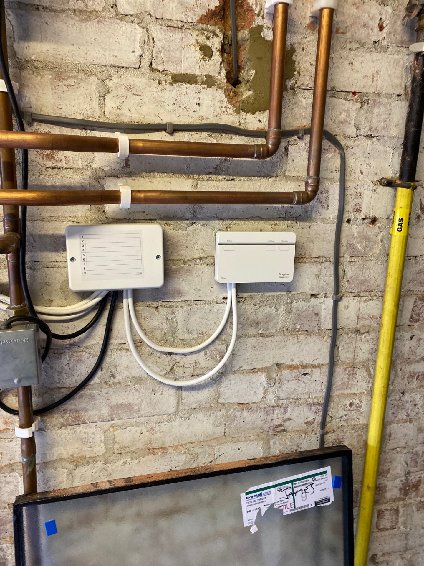 Professional heating control system installation