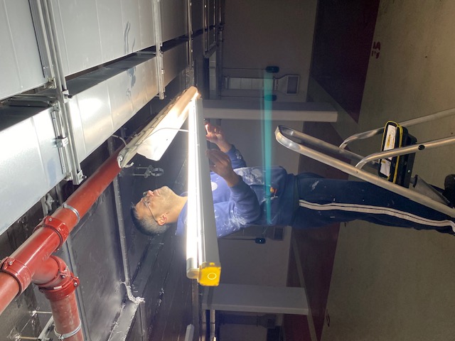 Underground cabling for outdoor lighting installation